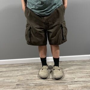 Men's Olive Cargo Shorts